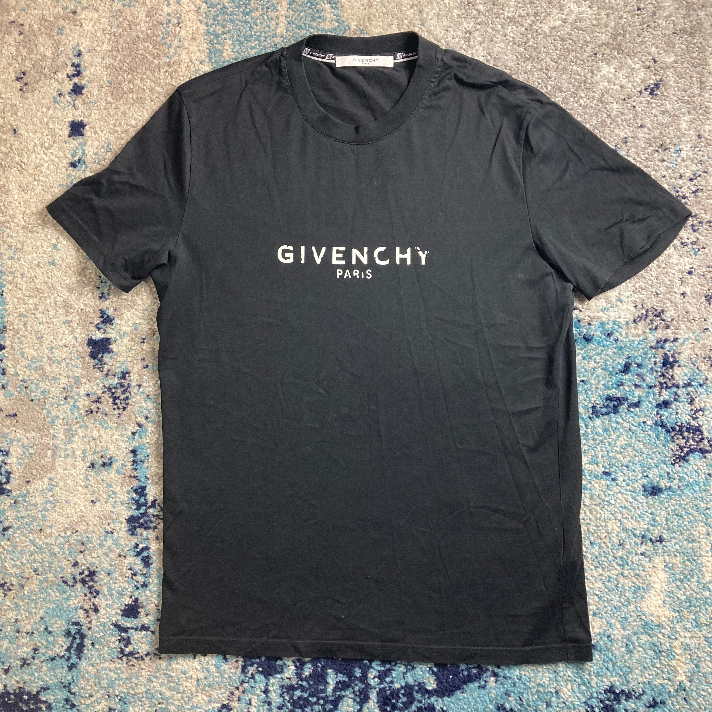 GIVENCHY PARIS LOGO TEE FITS M L