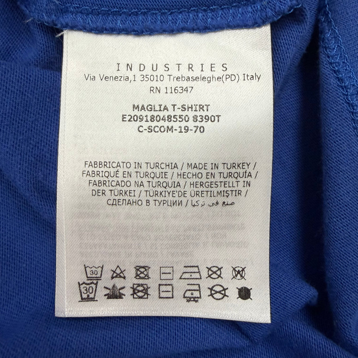 MONCLER T-SHIRT BLUE - (M)