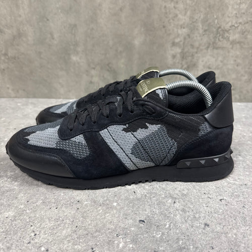 VALENTINO ROCK RUNNER BLACK/GREY - (EU42 / UK8)