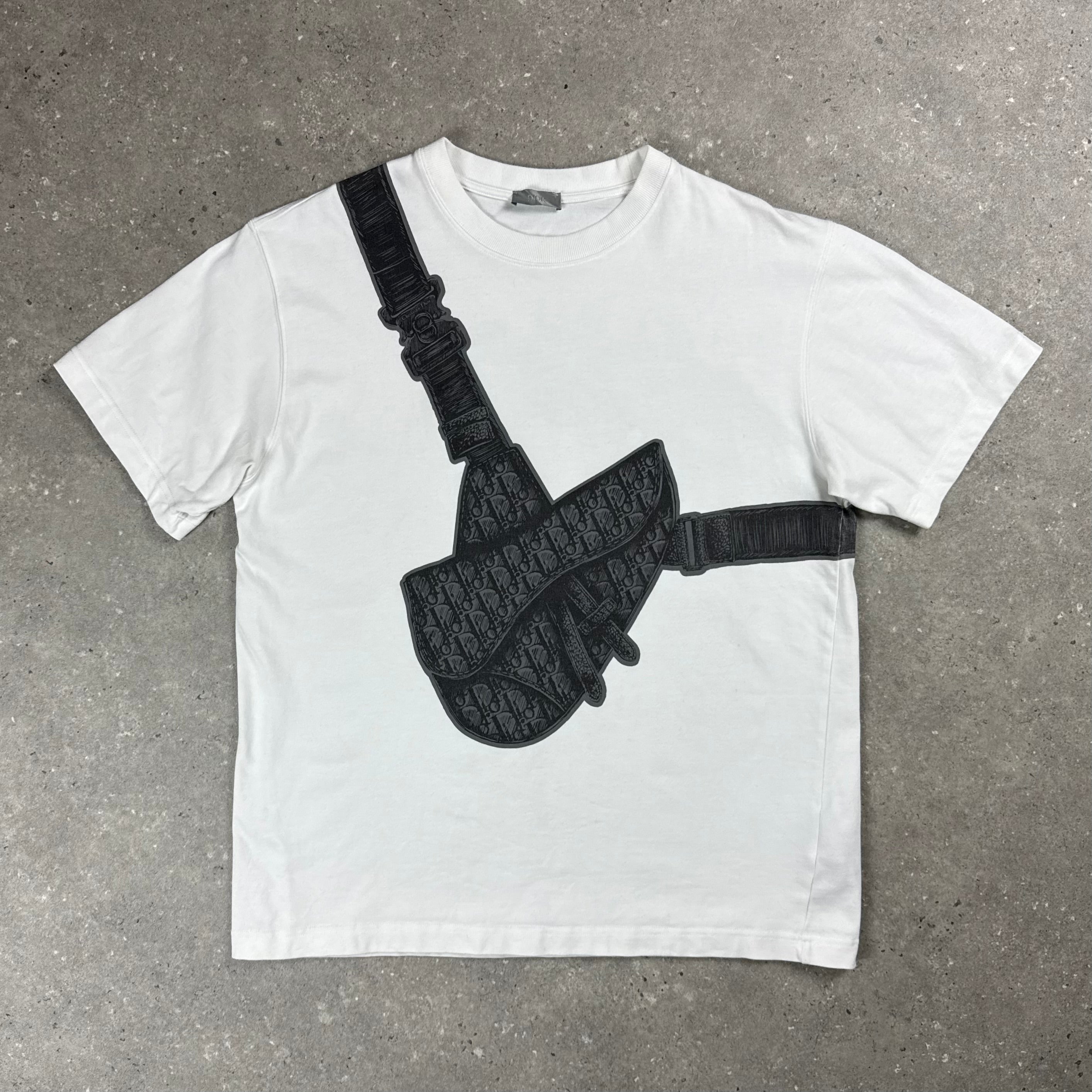DIOR SADDLE T-SHIRT WHITE - XL (FITS L)