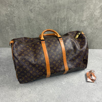LOUIS VUITTON KEEPALL 55 DUFFLE BAG - BROWN MONOGRAM