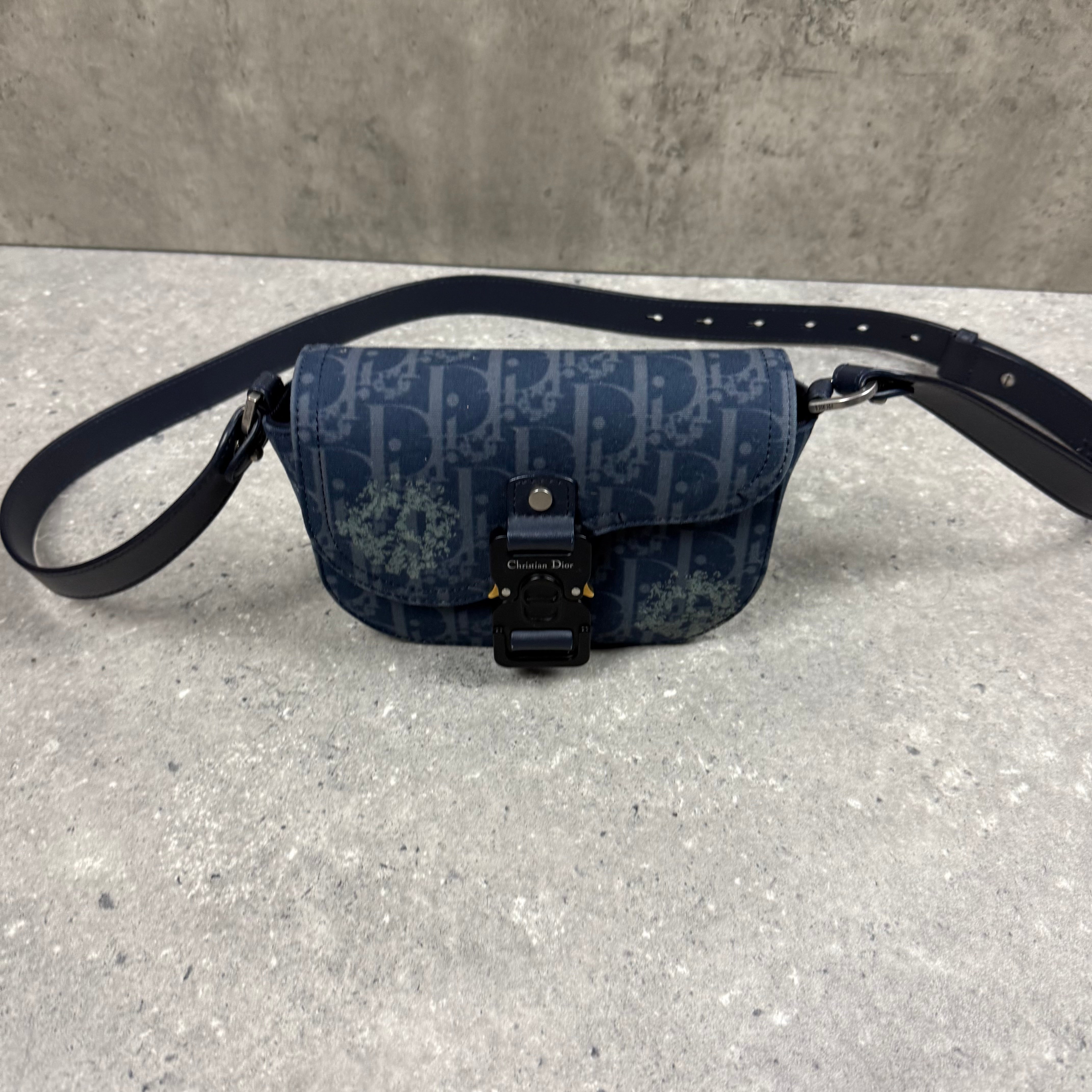 DIOR x DENIM TEARS SADDLE SHOULDER BAG
