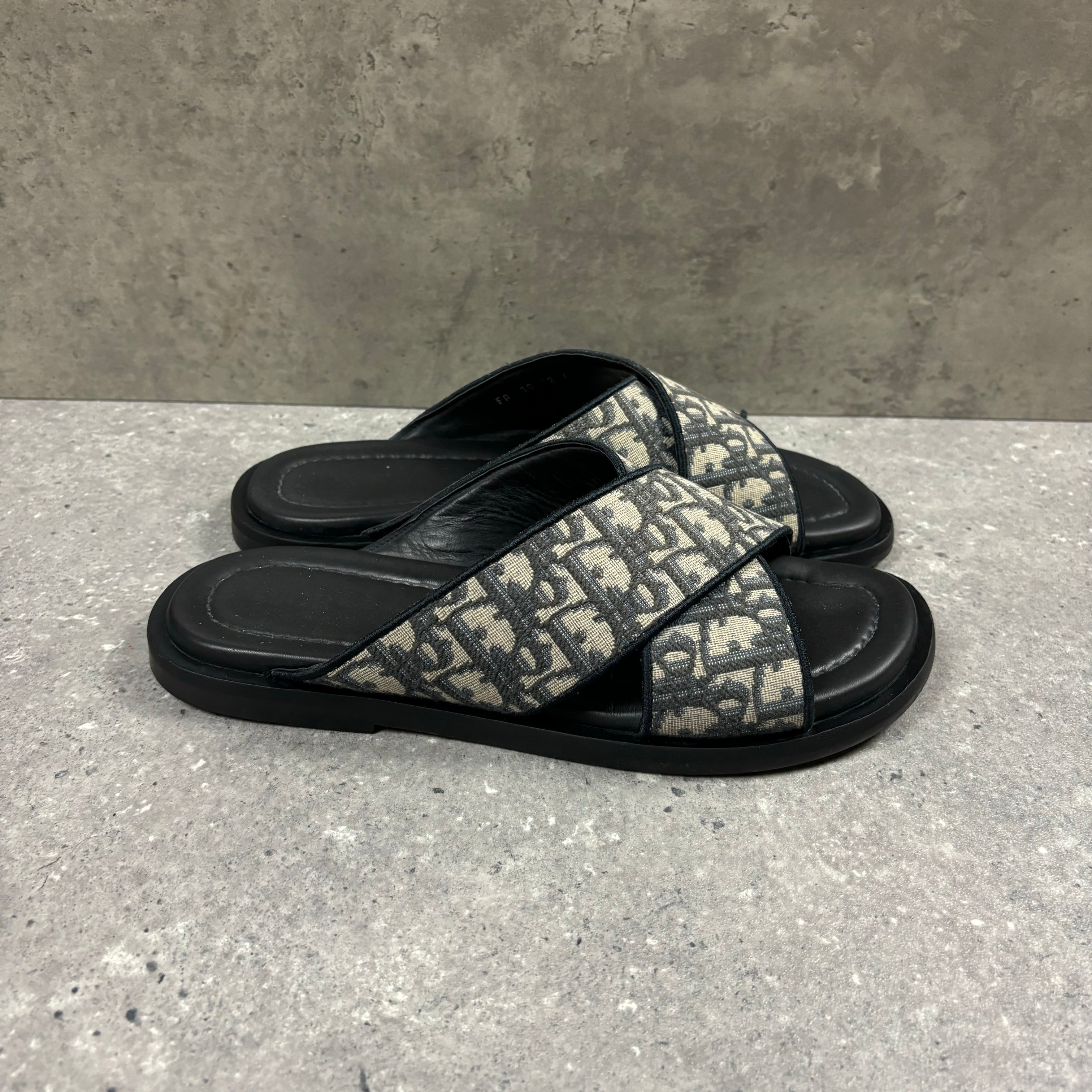 DIOR ALIAS SANDALS BLUE OBLIQUE - (EU42 / UK8)