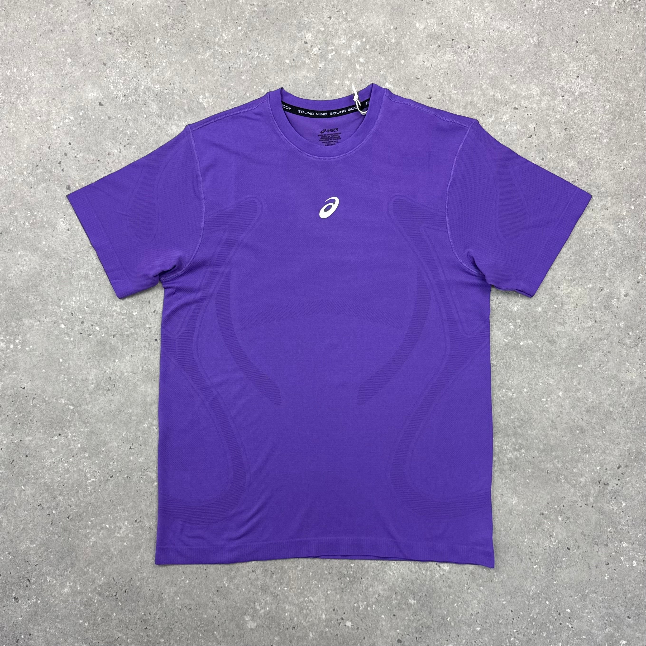 ASICS ROAD SEAMLESS T-SHIRT - PURPLE
