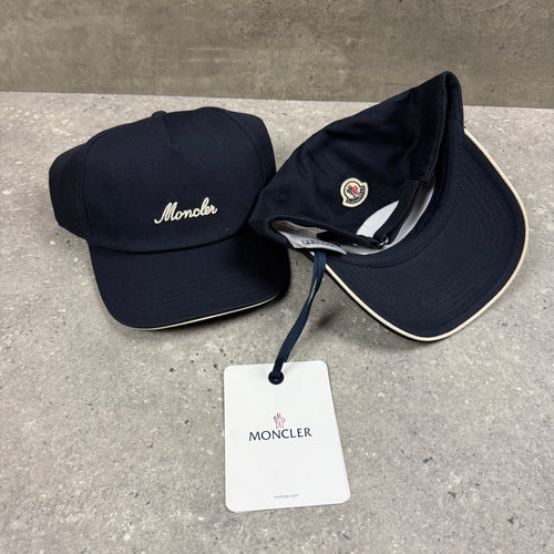 MONCLER LOGO CAP - NAVY