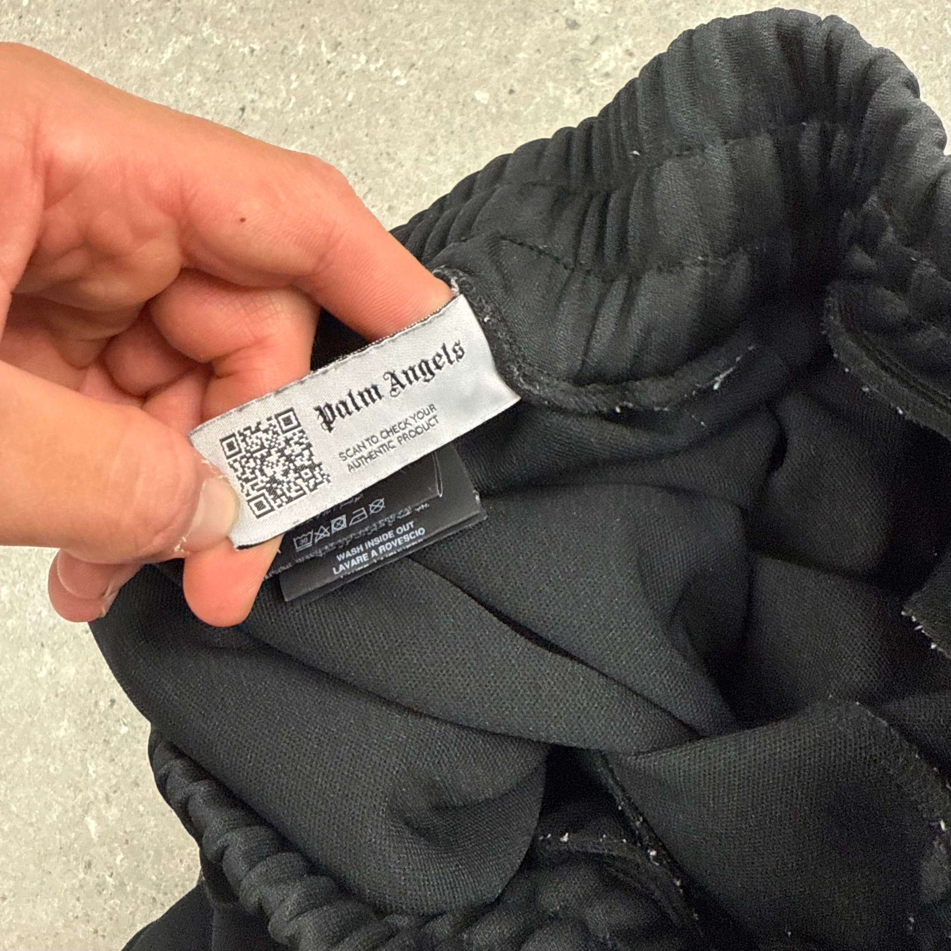 PALM ANGELS BOTTOMS BLACK - (L)