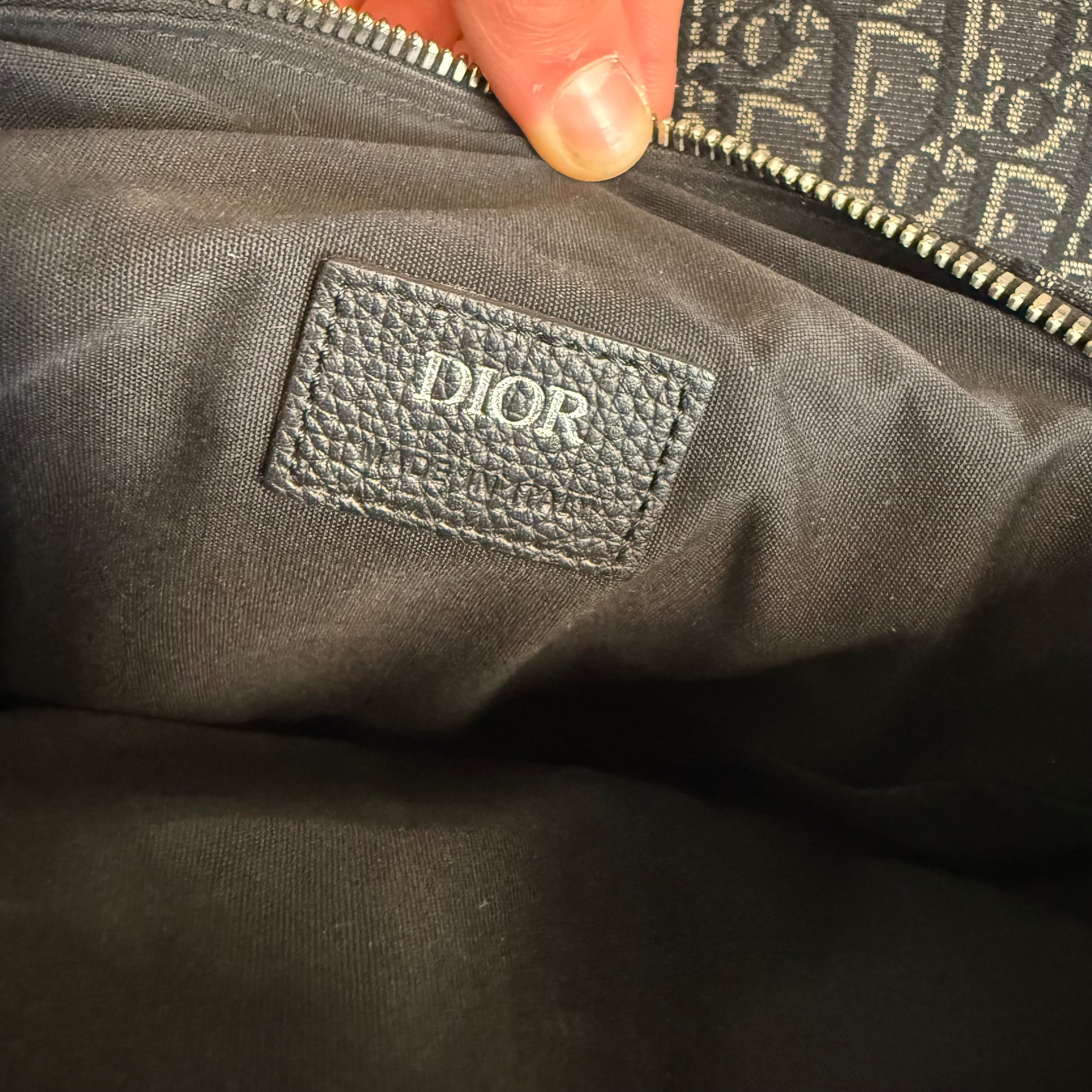 DIOR OBLIQUE JACQUARD SADDLE BAG