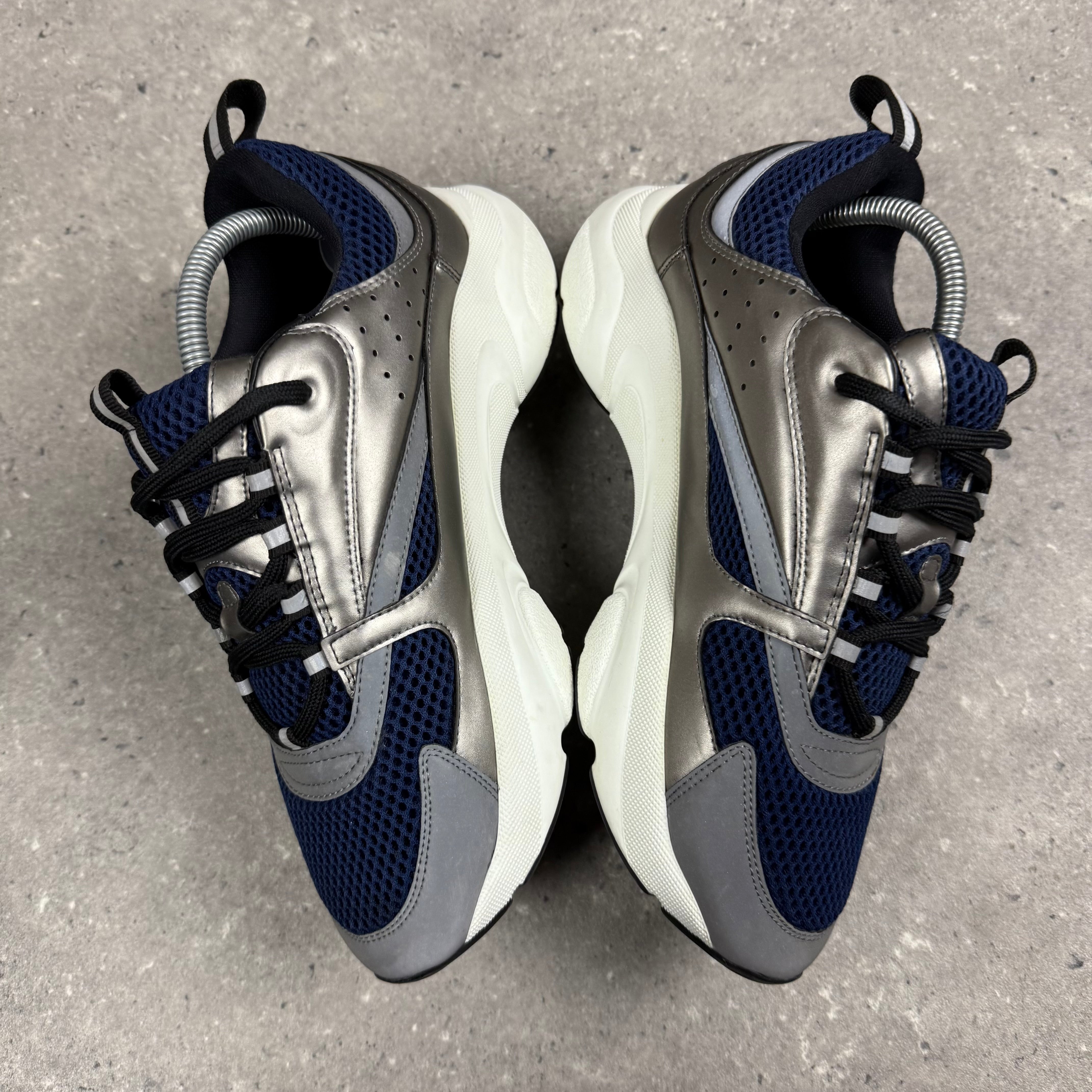 DIOR B22 NAVY / SILVER - (EU41.5 / UK 7.5)