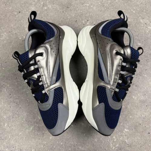 DIOR B22 NAVY / SILVER - (EU41.5 / UK 7.5)