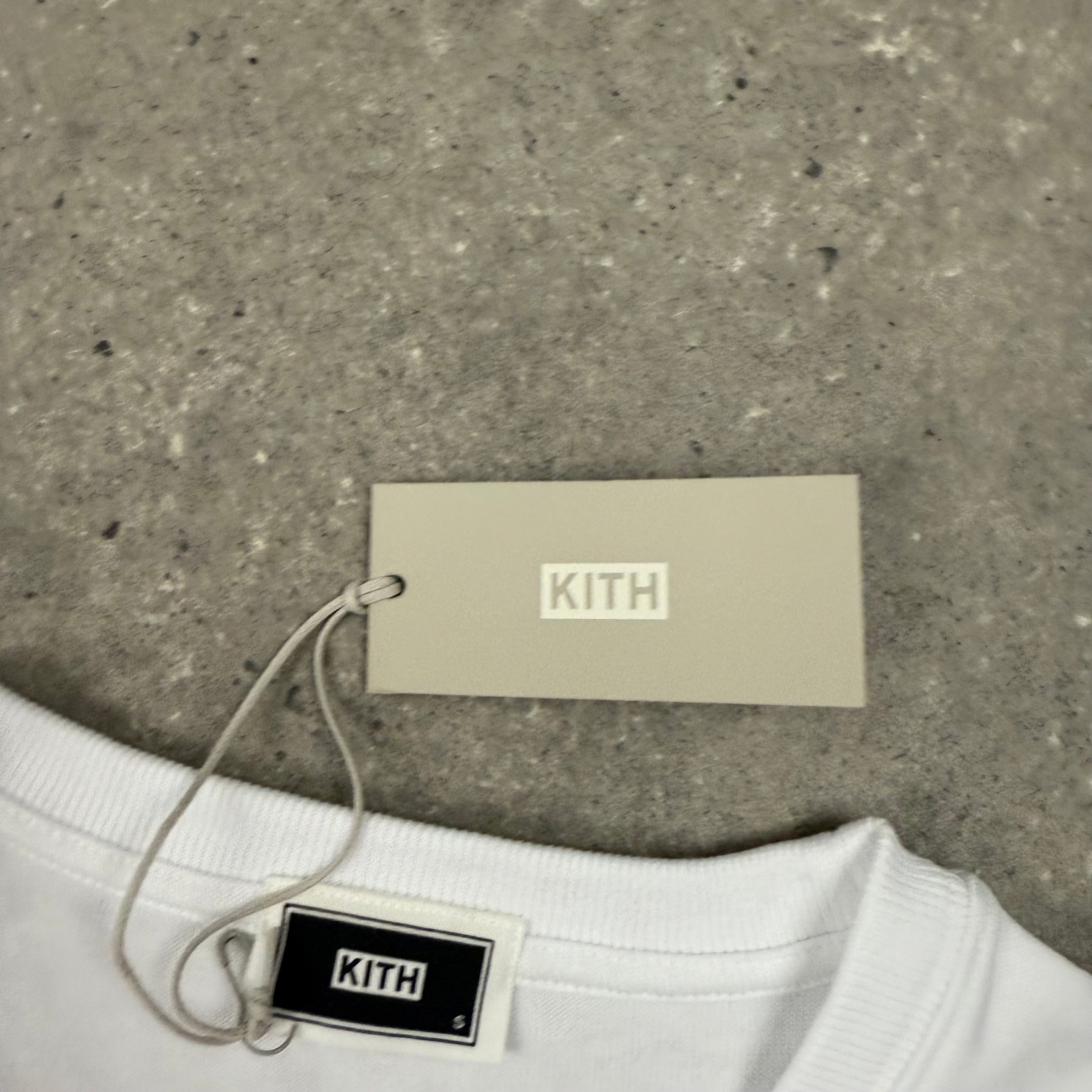 KITH QUINN T-SHIRT - WHITE / BLACK