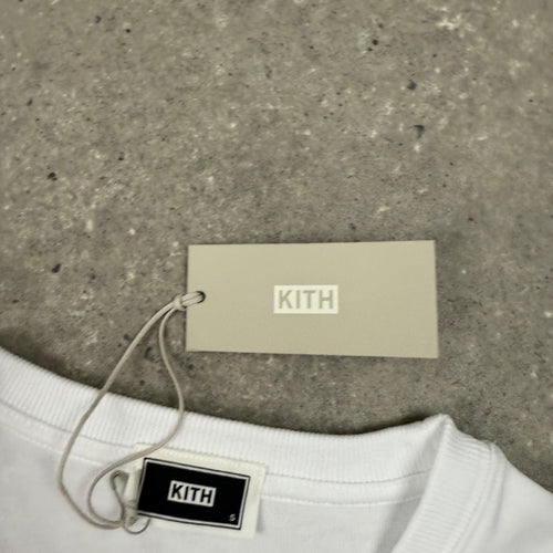 KITH QUINN T-SHIRT - WHITE / BLACK