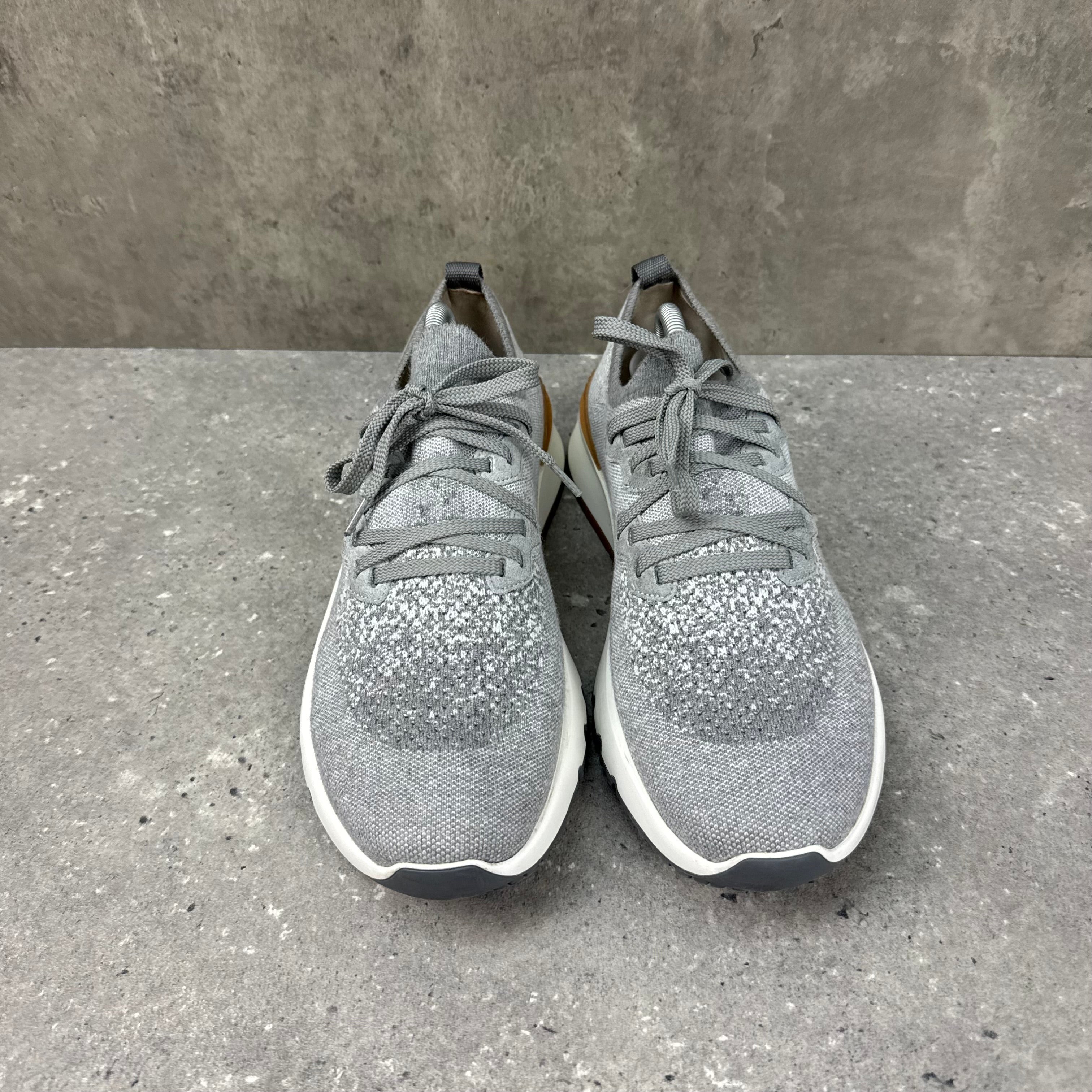 BRUNELLO CUCINELLI KNIT LACE UP SNEAKERS - (EU43 / UK9)