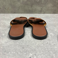 HERMES SANDALS BROWN - (EU40.5 / UK6.5)