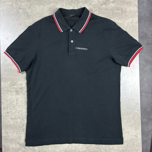 PRADA POLO TOP BLACK (FITS M)