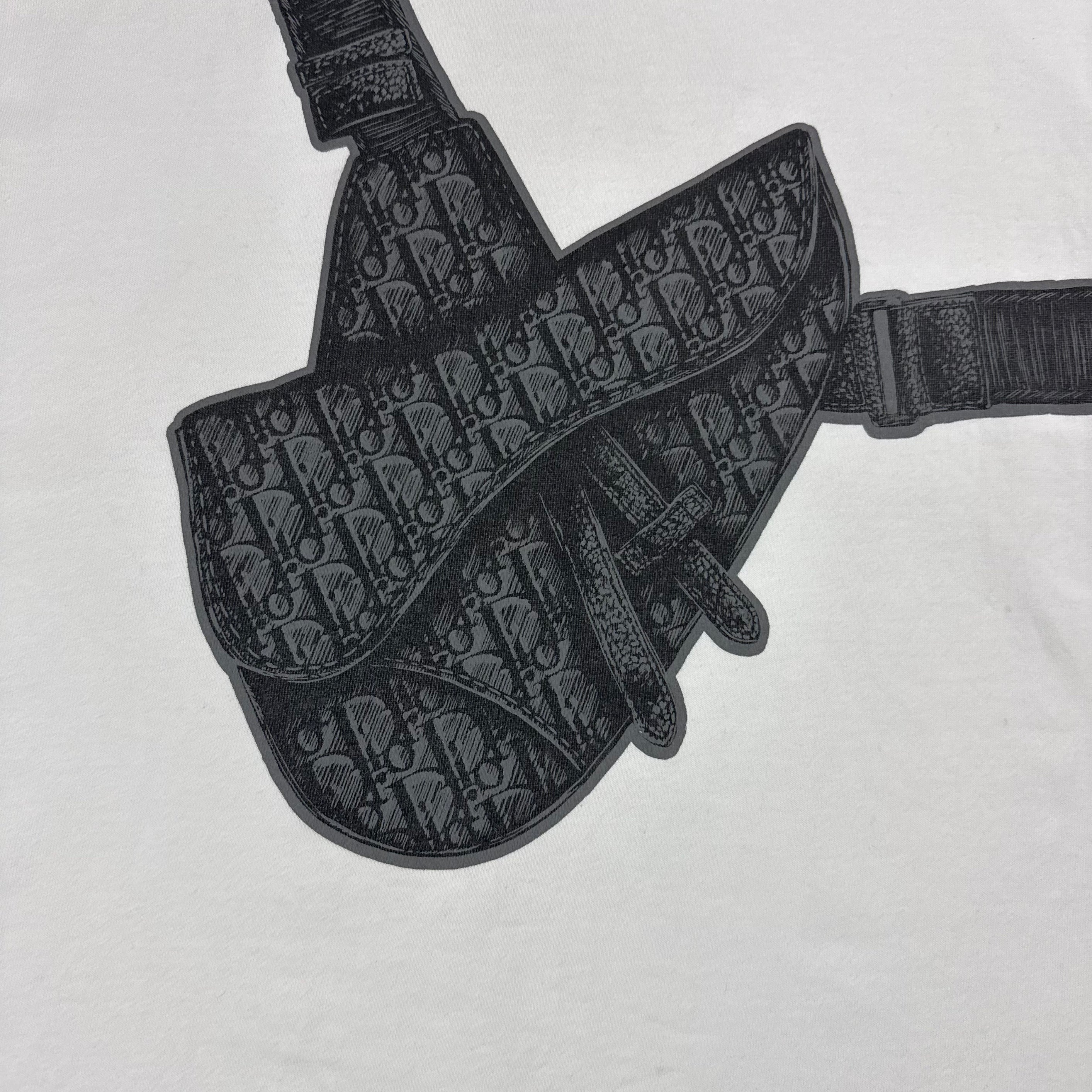DIOR SADDLE T-SHIRT WHITE - XL (FITS L)