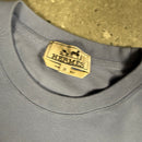 HERMES “H” T-SHIRT BLUE - (M)