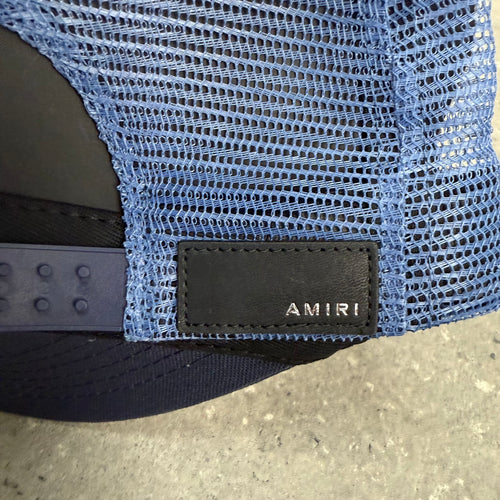 AMIRI MA LOGO TRUCKER CAP - NAVY