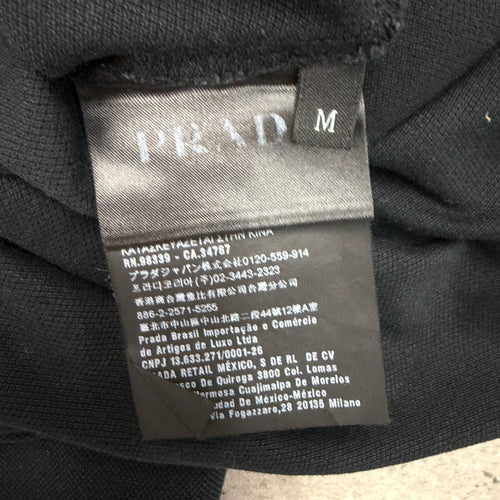 PRADA POLO T-SHIRT BLACK - (M)
