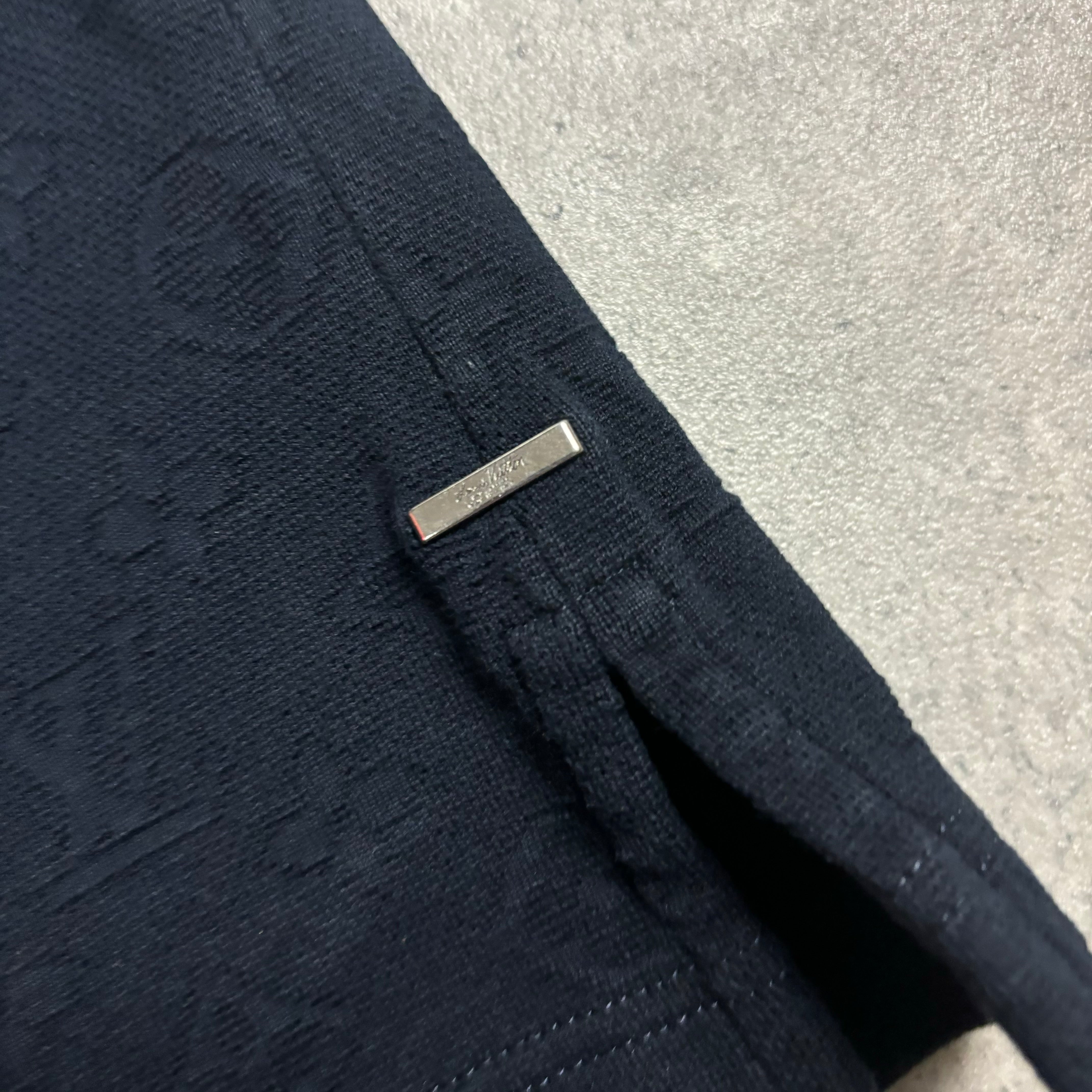 LOUIS VUITTON NAVY MONOGRAM T-SHIRT - (FITS S/M)