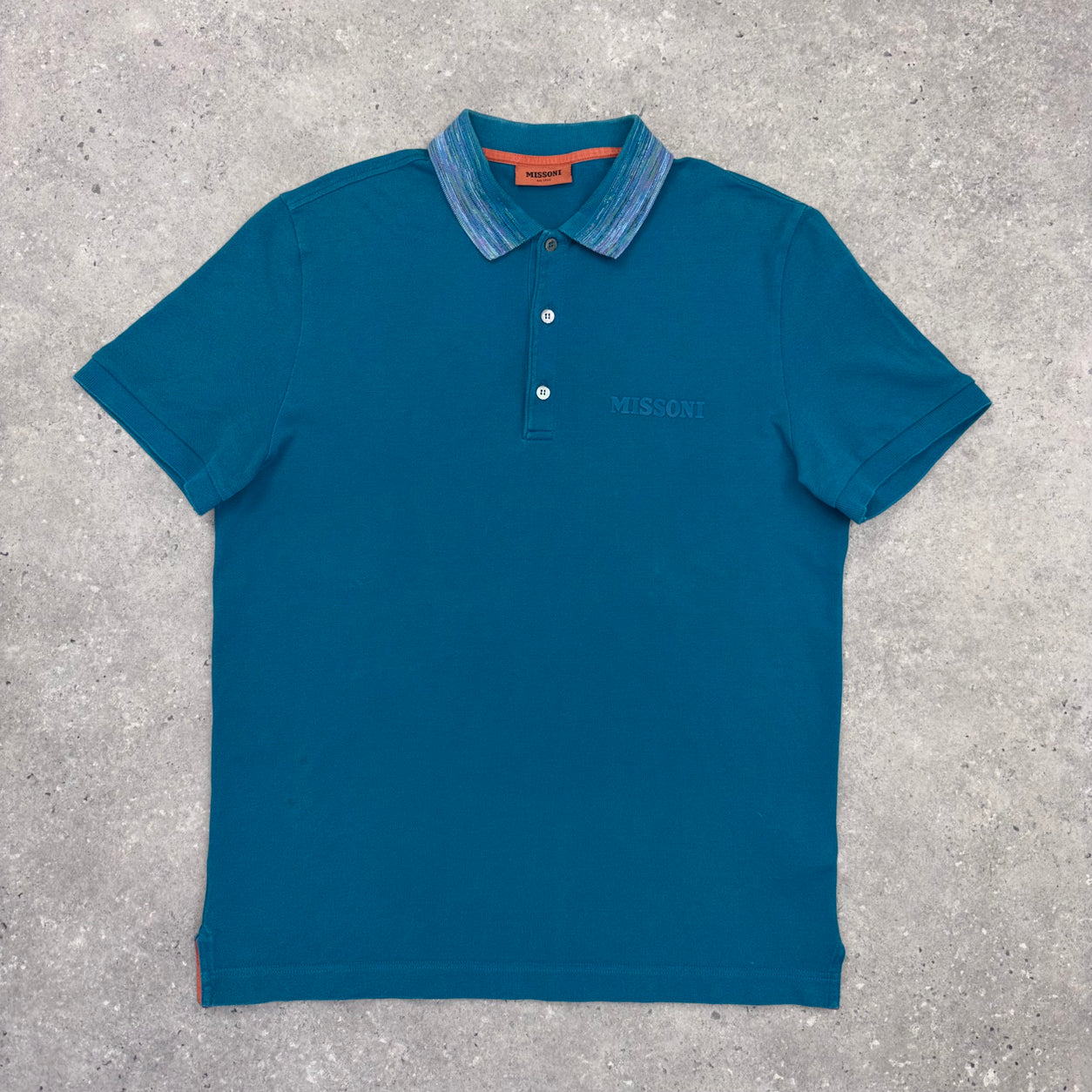 MISSONI POLO T-SHIRT BLUE/ CYAN