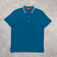 MISSONI POLO T-SHIRT BLUE/ CYAN