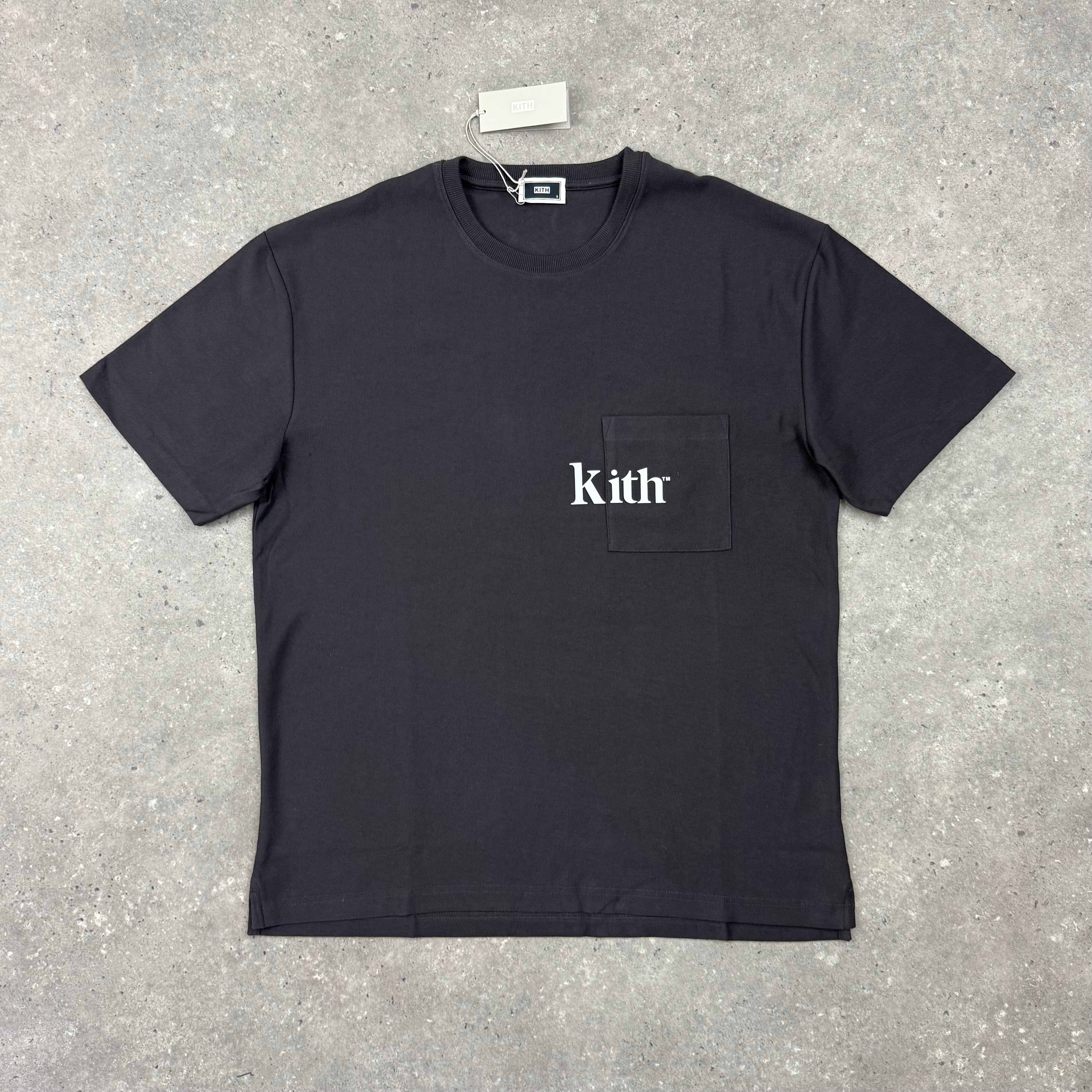 KITH QUINN T-SHIRT - BLACK / WHITE