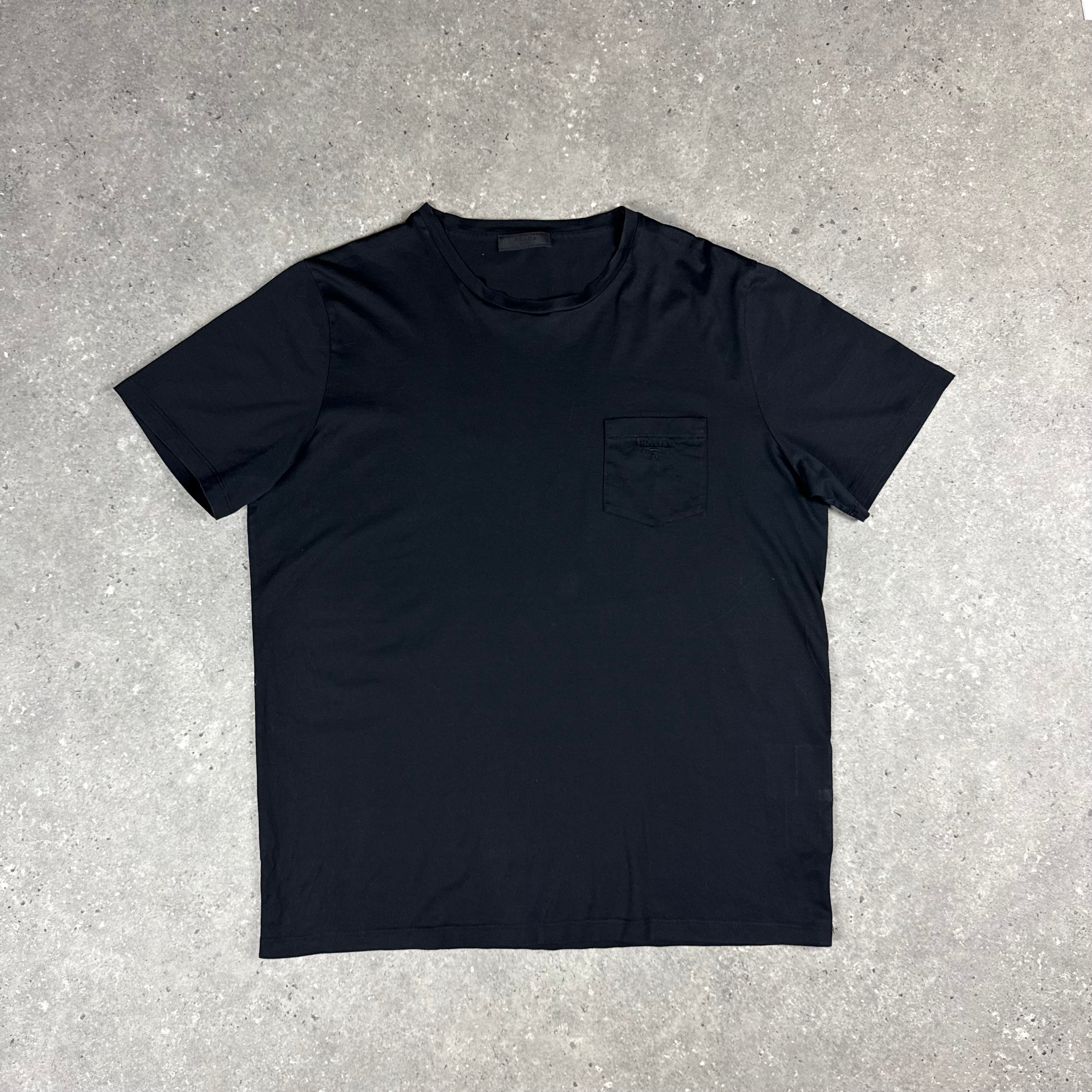 PRADA T-SHIRT BLACK - (FITS M/L)