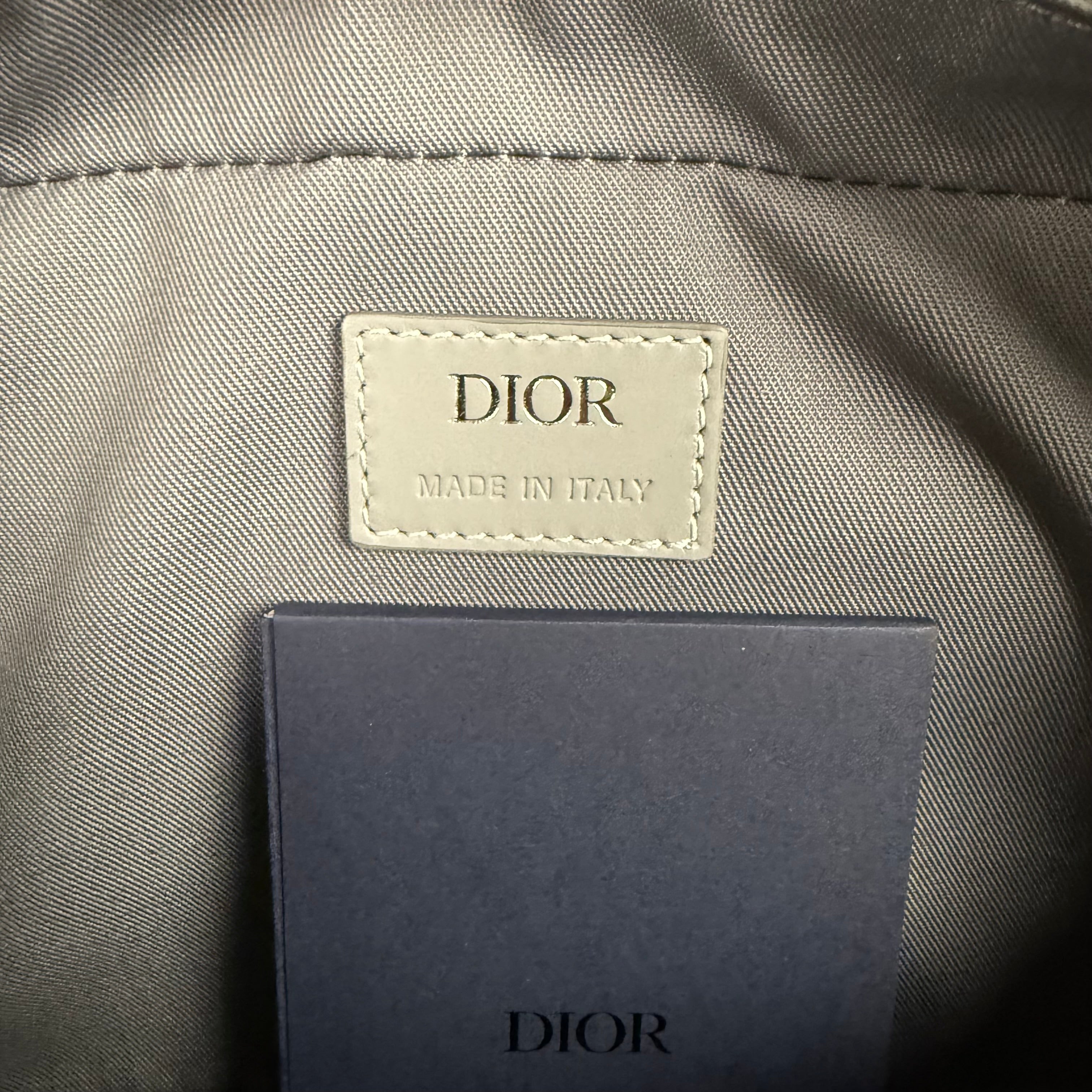 DIOR DIAMOND MESSENGER BAG - GREY