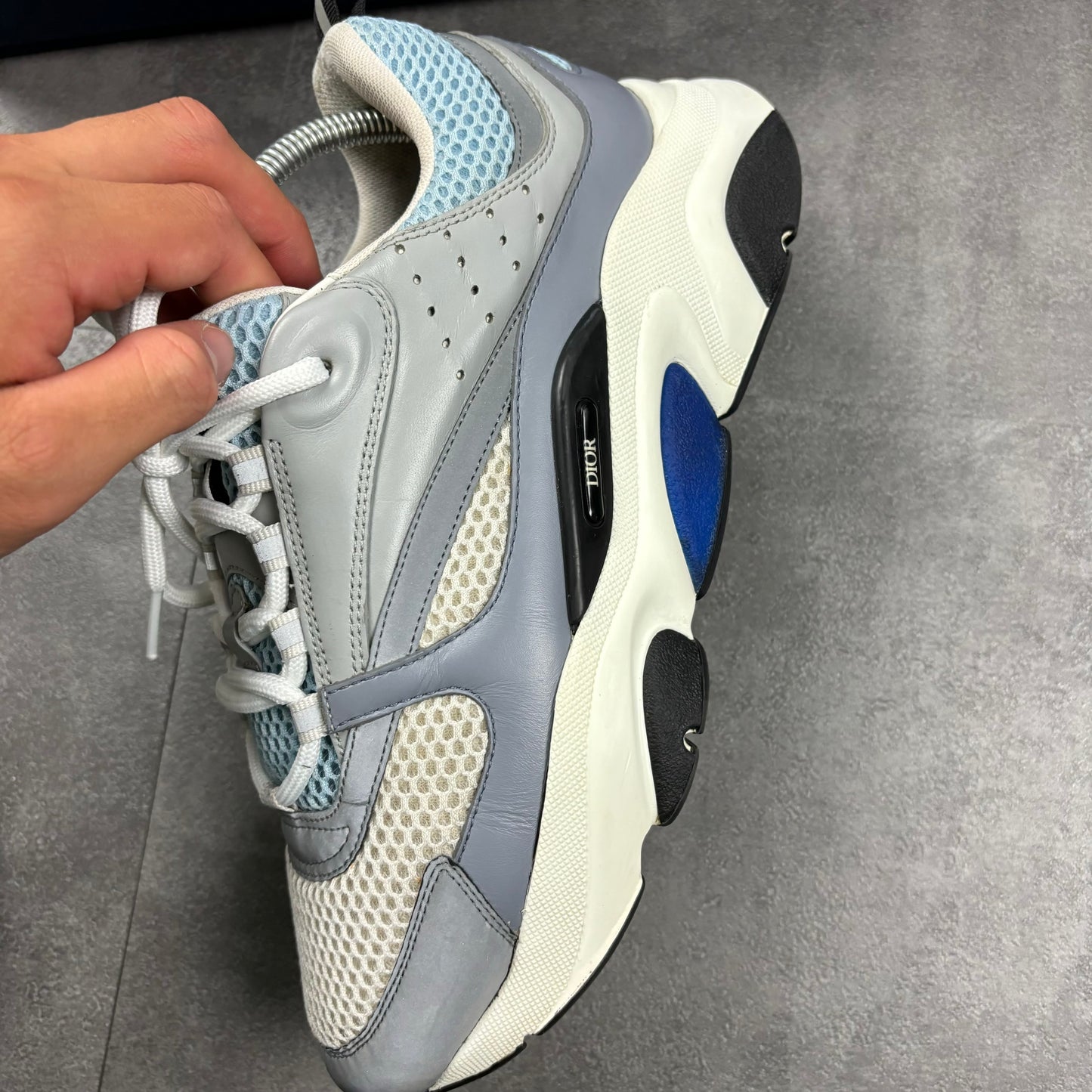 DIOR B22 TRAINERS - BABY BLUE (FITS 7)