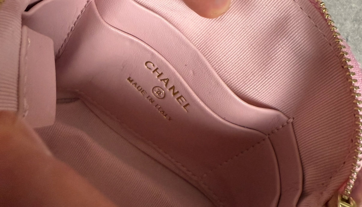 CHANEL TWEED MINI BAG PINK