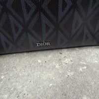 DIOR BLACK CD DIAMOND MESSENGER BAG