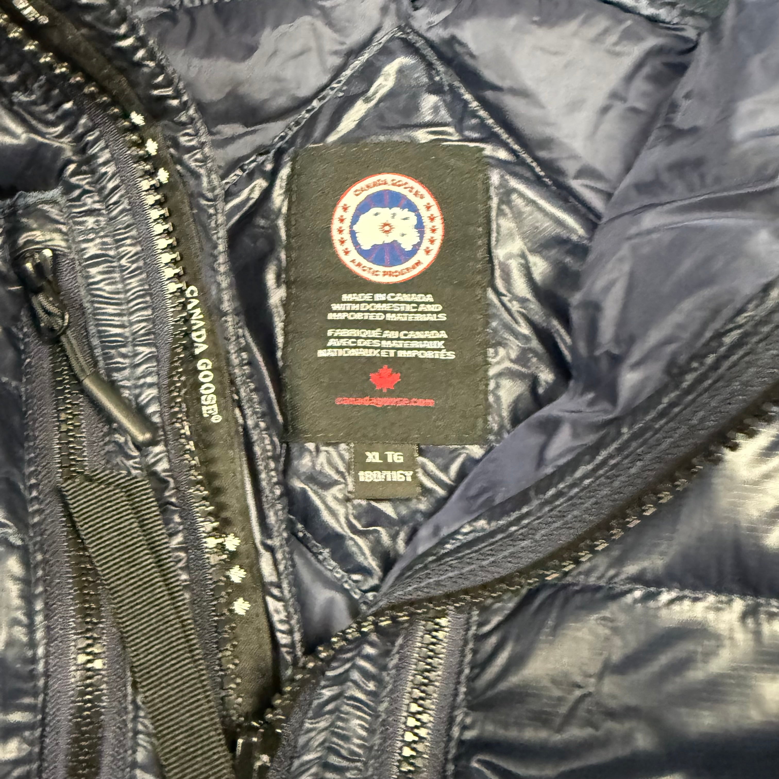 CANADA GOOSE HYBRIDGE PARKA NAVY - (XL)