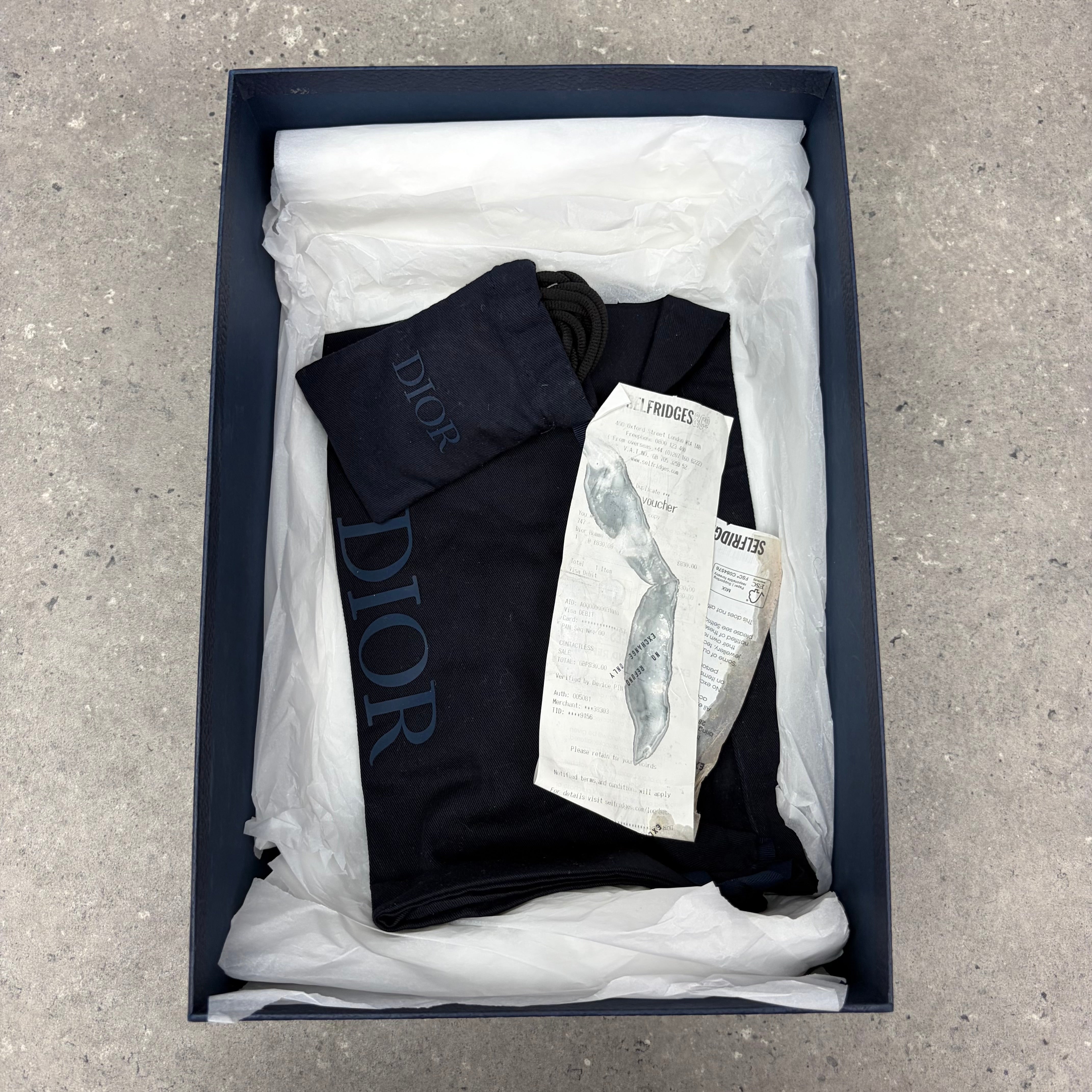 DIOR B30 WHITE/LIGHT BLUE - (EU42.5 / UK8.5)