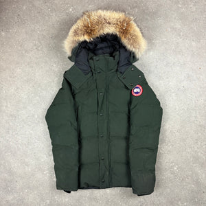 CANADA GOOSE WYDNAHM PARKA KHAKI - (M)
