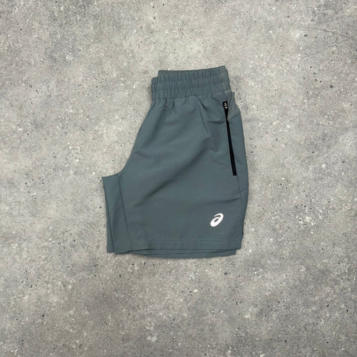 ASICS CORE T-SHIRT & PANEL SHORTS SET - BUBBLEGUM PINK / GREY