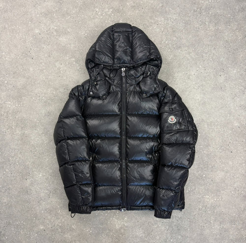 MONCLER MAYA JACKET BLACK - SIZE 4 (FITS M/L)