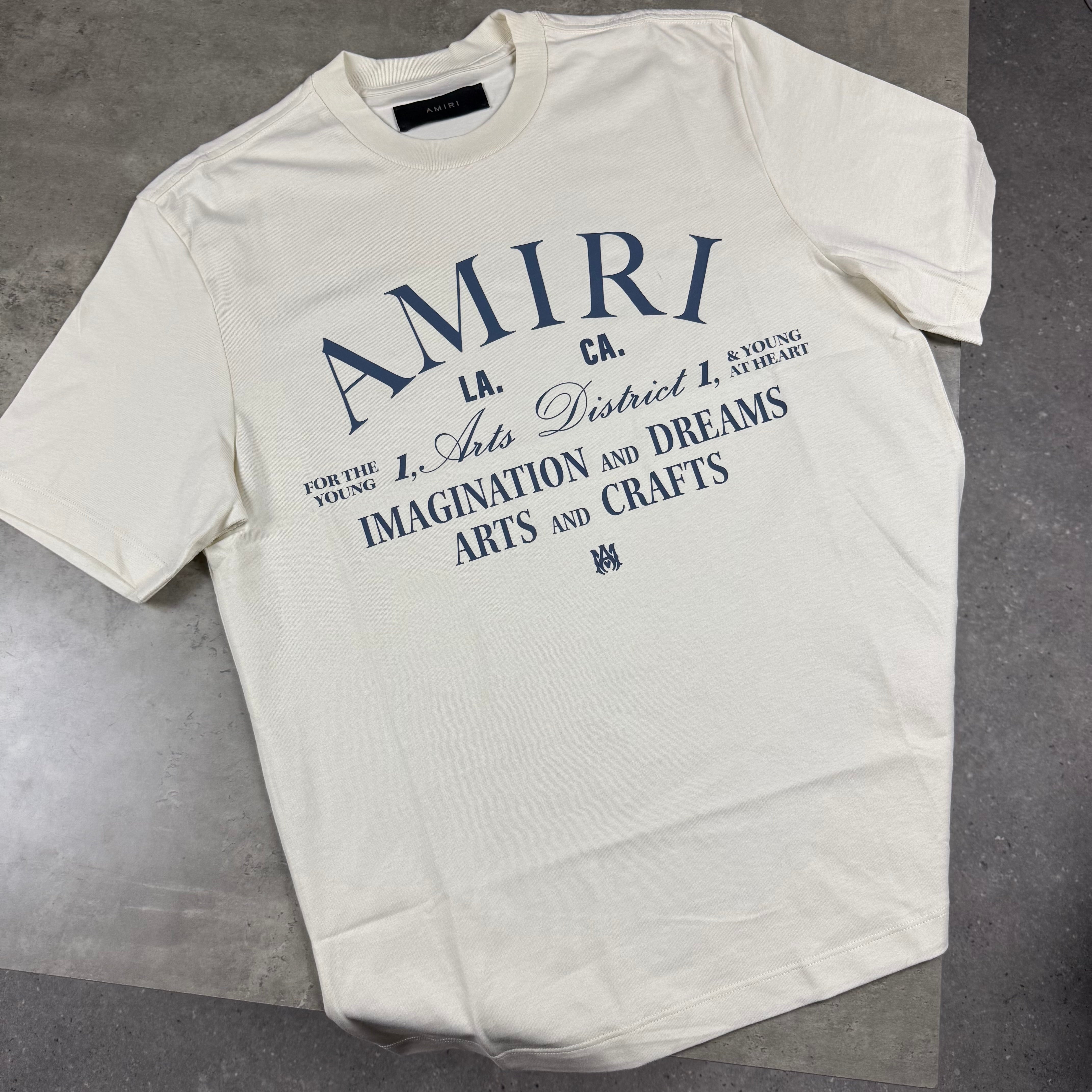 AMIRI COTTON ARTS T-SHIRT - CREAM