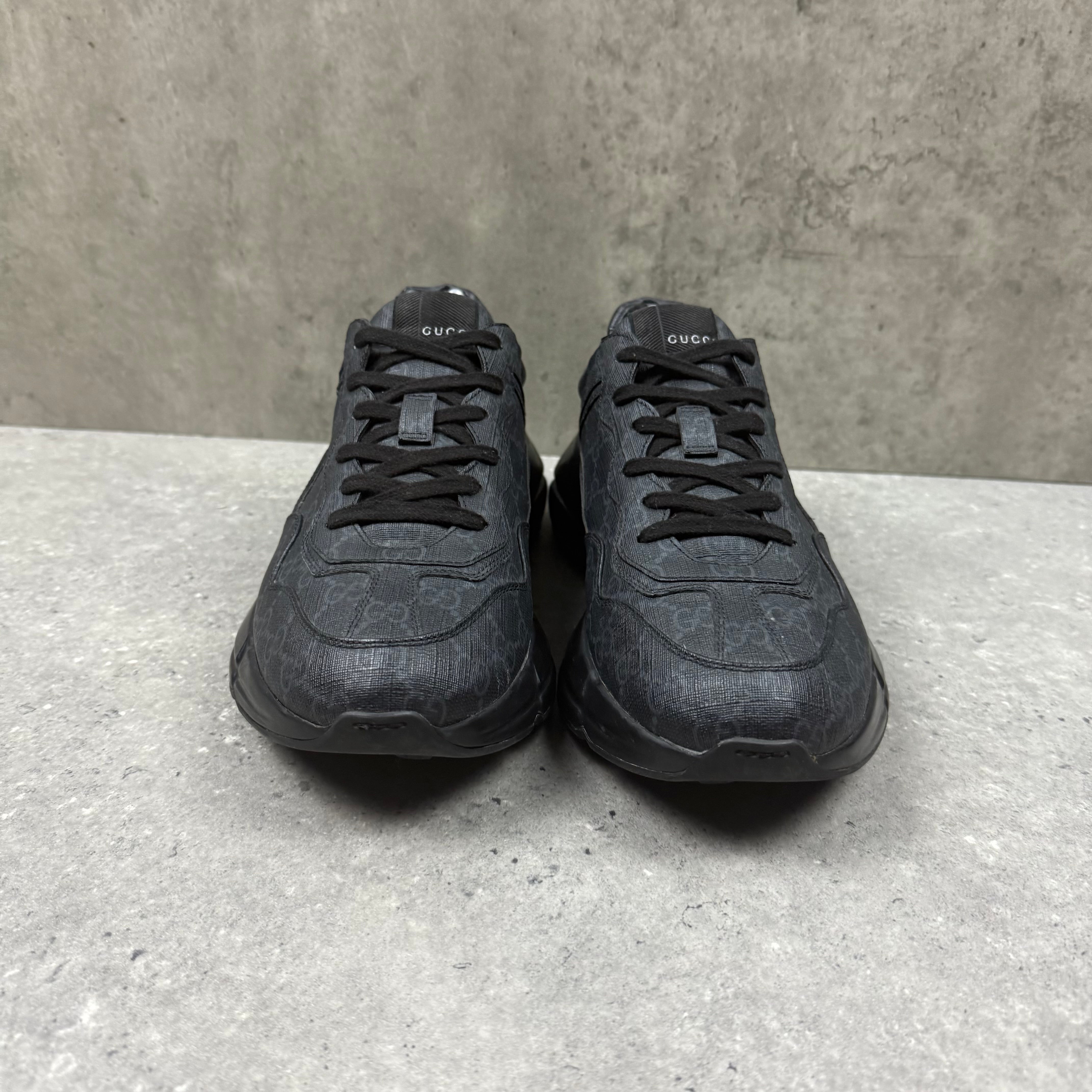 GUCCI RHYTON TRAINERS BLACK - (EU43 / UK9)