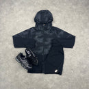 ASICS DIGITAL WINDRUNNER JACKET & CORE 7” SHORTS SET - BLACK