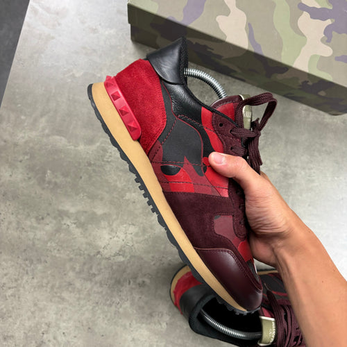 VALENTINO ROCKRUNNERS RED/BLACK EU 41 ( FITS UK 7.5 / 8 )