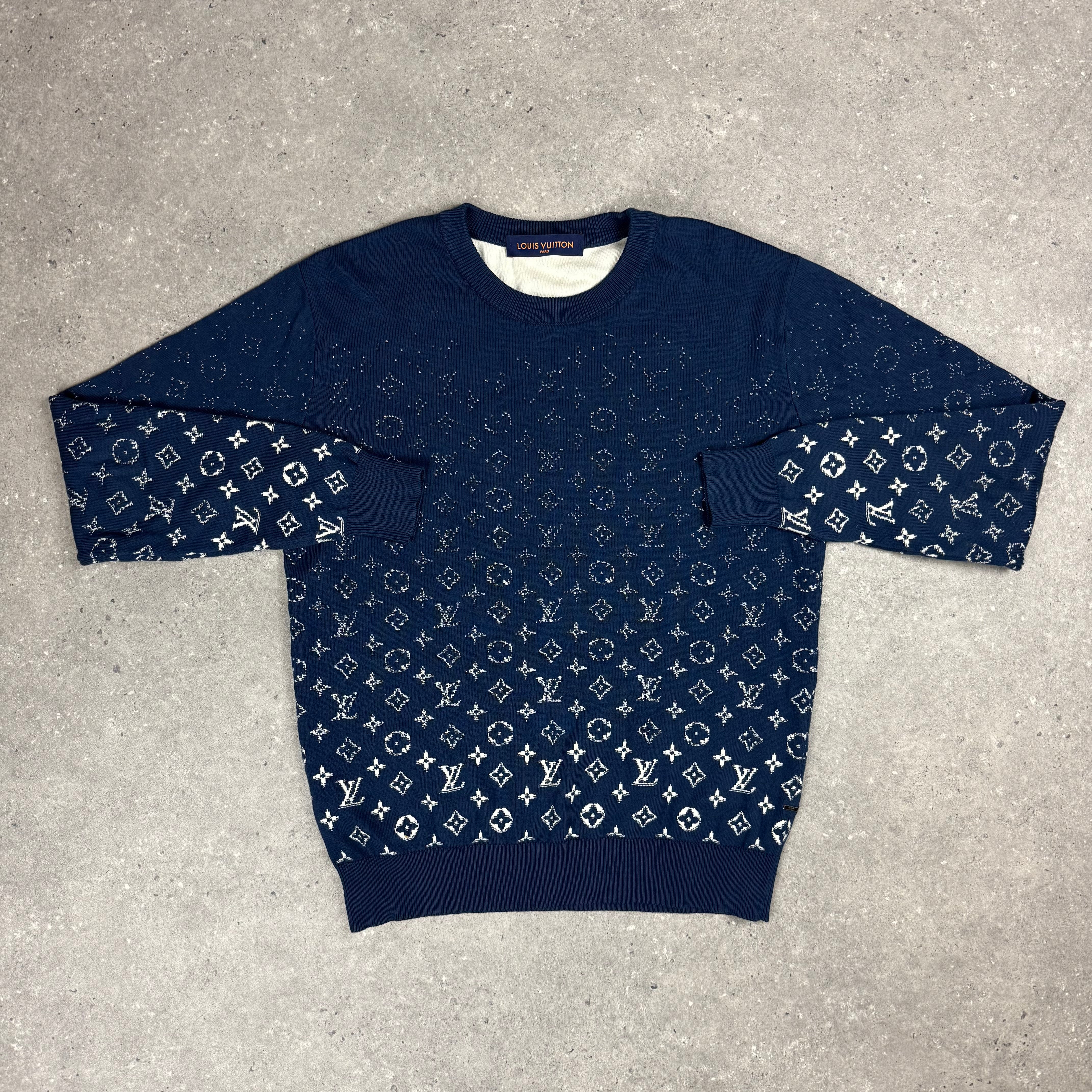 LOUIS VUITTON GRADIENT JUMPER NAVY - (XS)