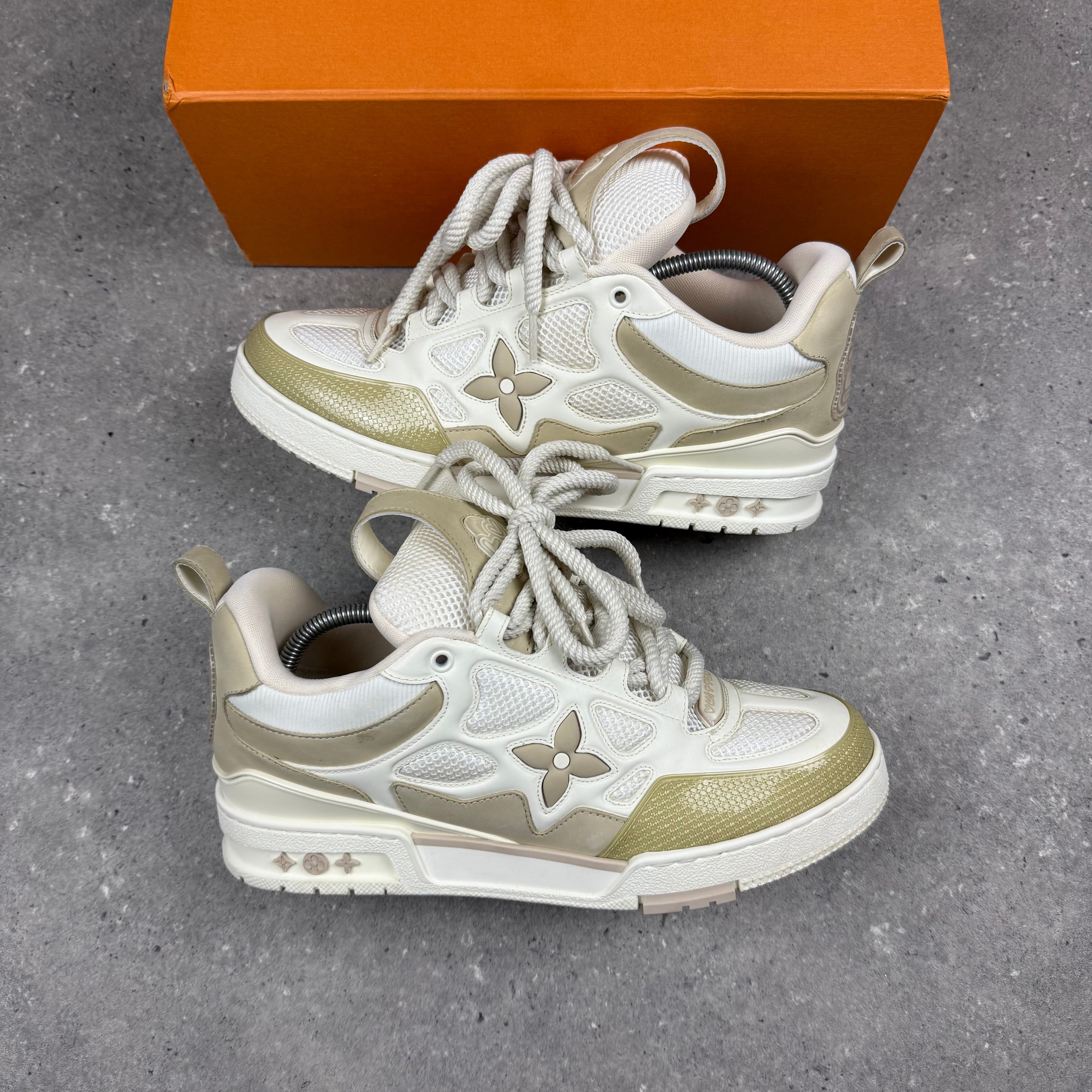 LOUIS VUITTON BEIGE SKATES - EU 43 (FITS UK 10)
