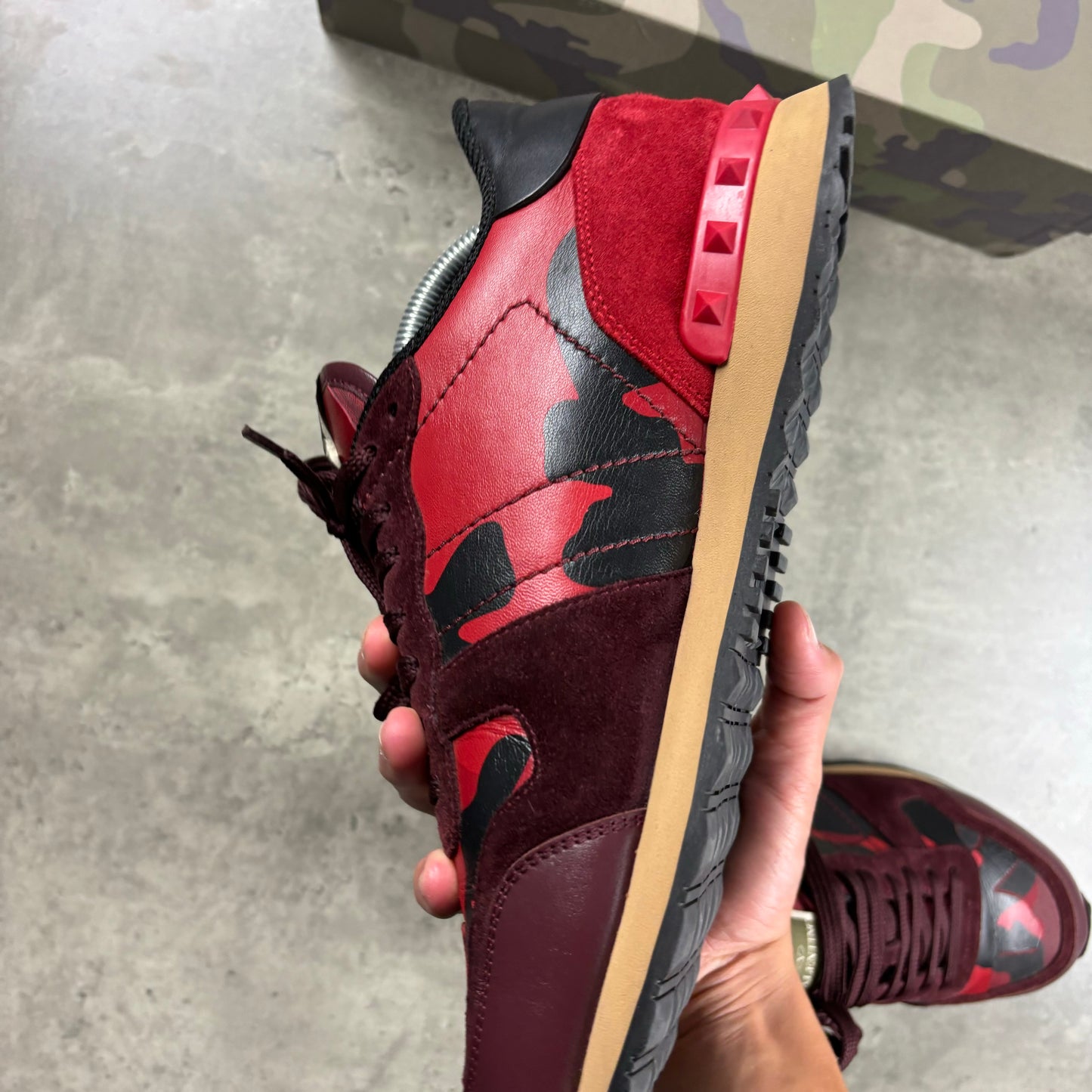 VALENTINO ROCKRUNNERS RED/BLACK (FITS 7/8)