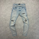 AMIRI MX1 JEANS LIGHT BLUE WASH - (32”)