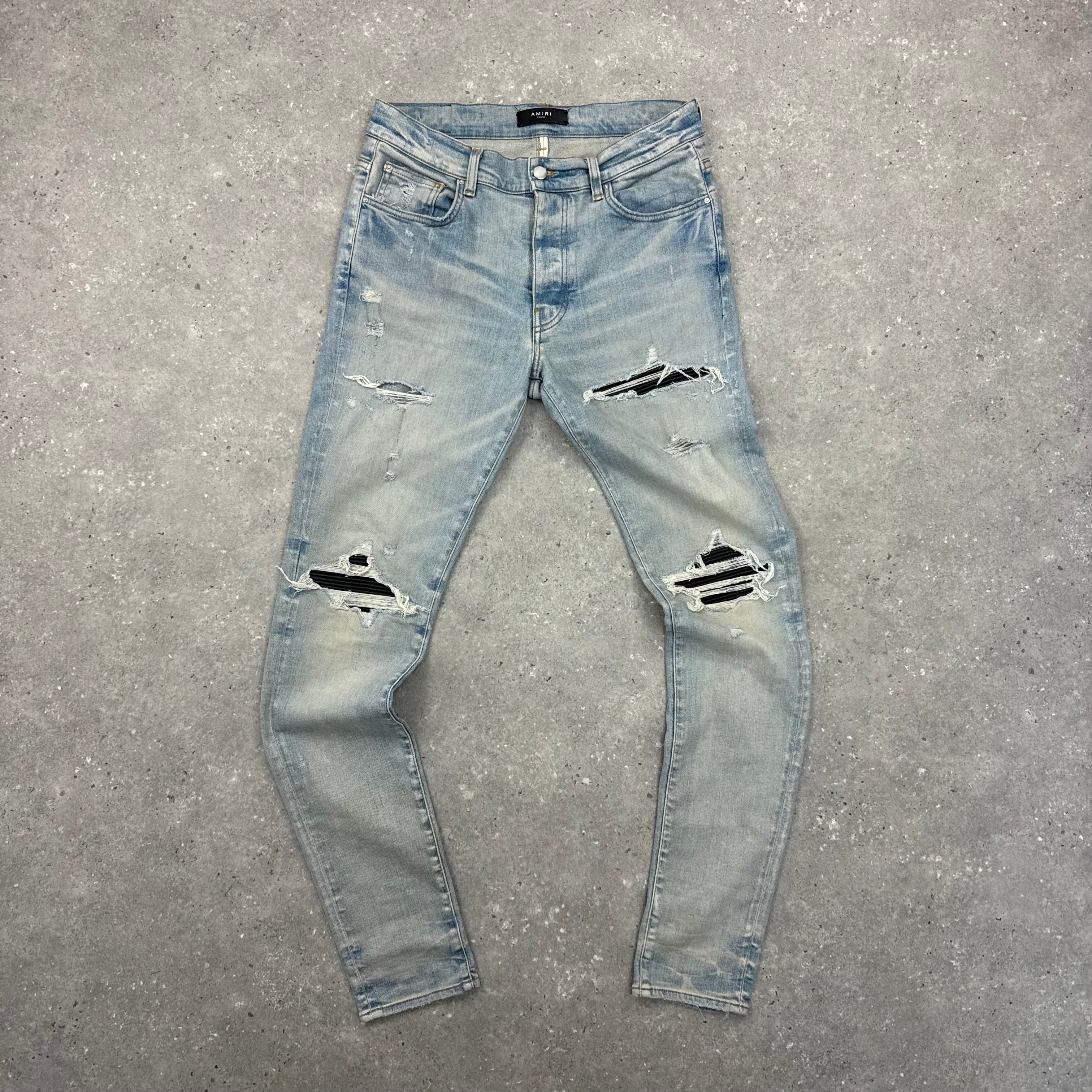 AMIRI MX1 JEANS LIGHT BLUE WASH - (32”)