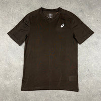 ASICS JACQUARD T-SHIRT - BROWN