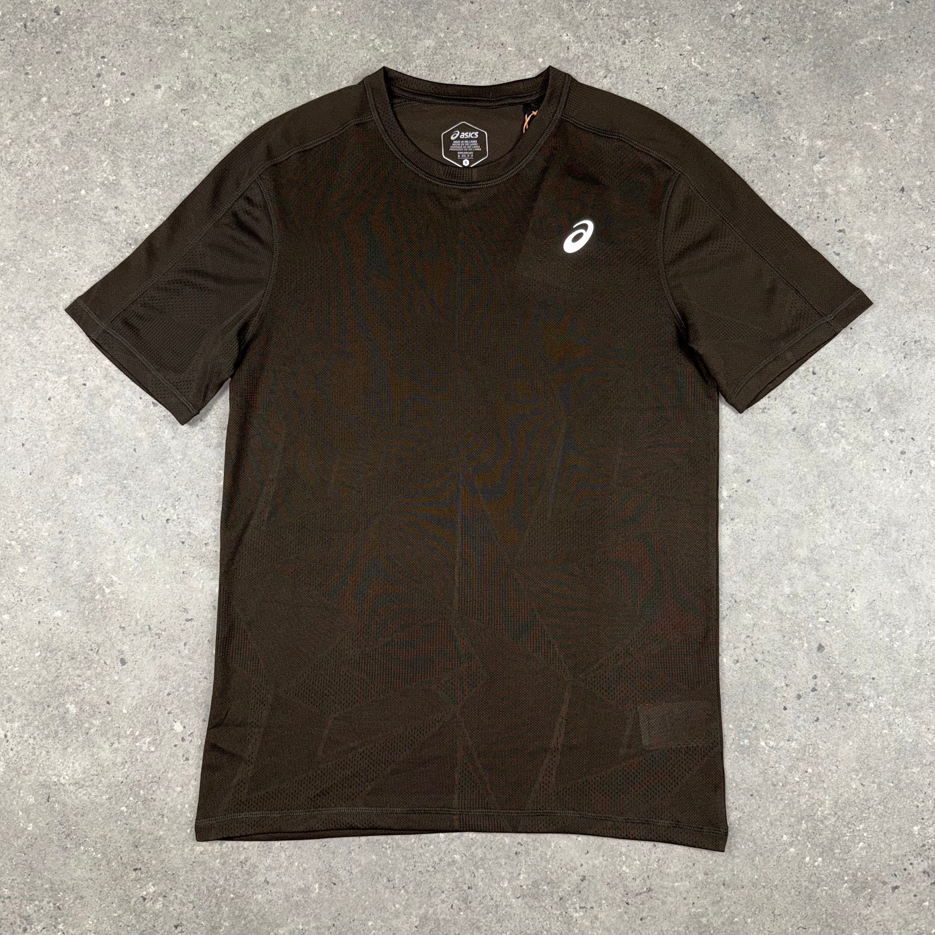ASICS JACQUARD T-SHIRT - BROWN