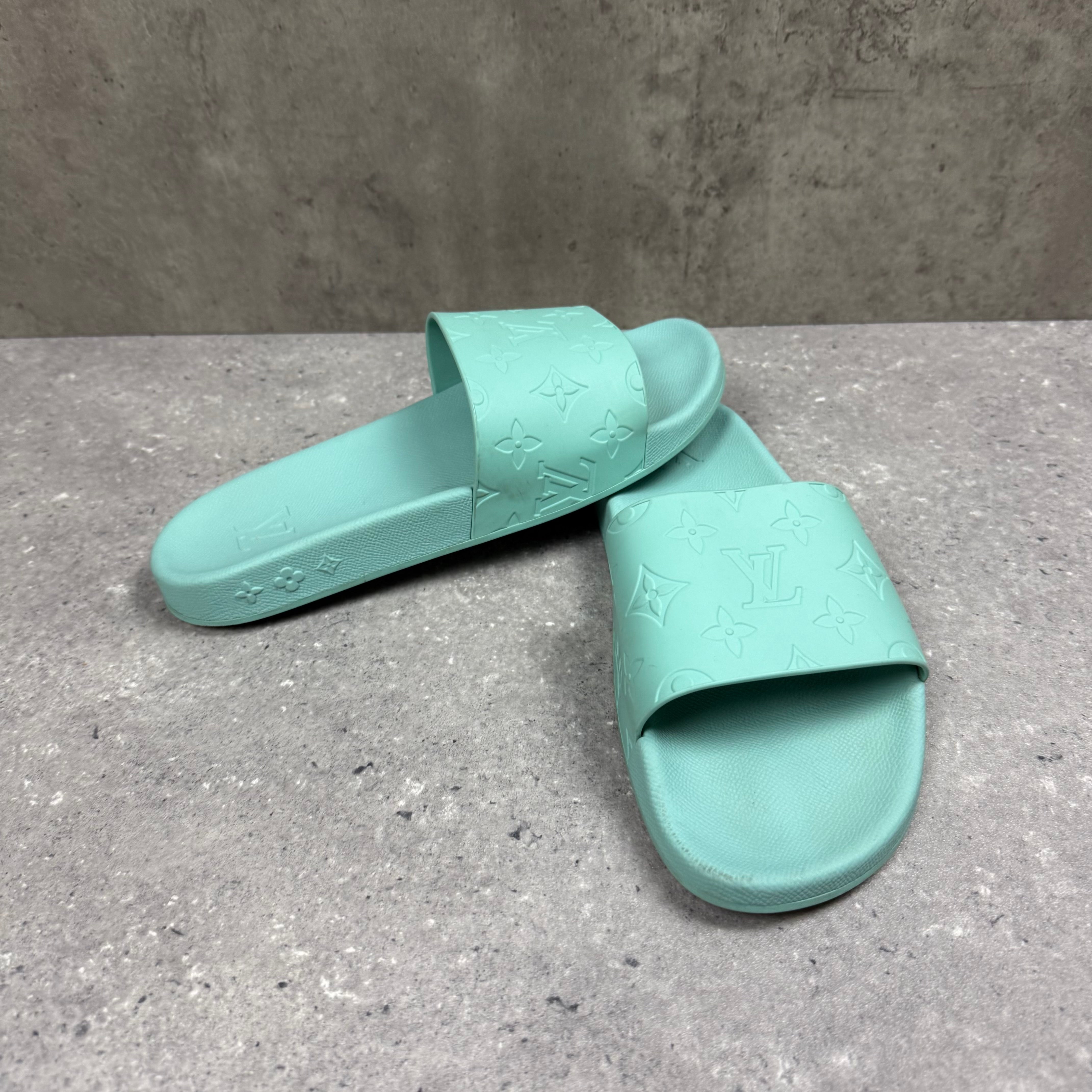 LOUIS VUITTON SLIDERS MINT GREEN - EU41 (FITS UK 8)
