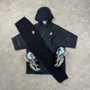 ASICS ENCHANTED WINDRUNNER JACKET & CORE PANTS SET - BLACK