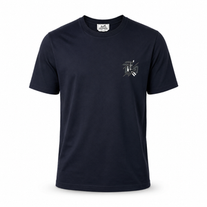 HERMES T-SHIRT NAVY - (S)
